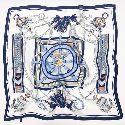 Pañuelo de Seda Estampado con Protección Solar - Image 14