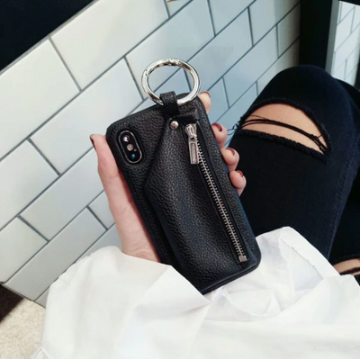 Funda iPhone con Bolsa de Cuero y Llavero Compatible - Image 19