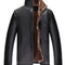 Chaqueta de Cuero para Hombre - Abrigo Invernal Premium