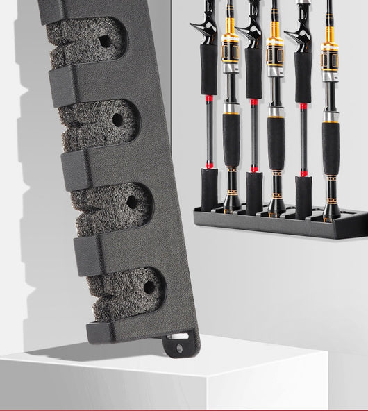 Soporte de Pared para Cañas de Pescar - Organizador Vertical de Equipo de Pesca - Image 8