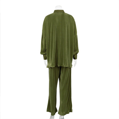 Pantalones Plisados Sueltos Estilo Retro Europeo Americano para Mujer - Image 15
