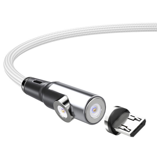 Cable Magnético Dual 2 en 1 Recto y Acodado