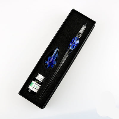Set de Pluma Sumergible con Flor de Cristal Elegante - Image 4