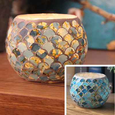 Portavelas de Vidrio Mosaico - Image 17