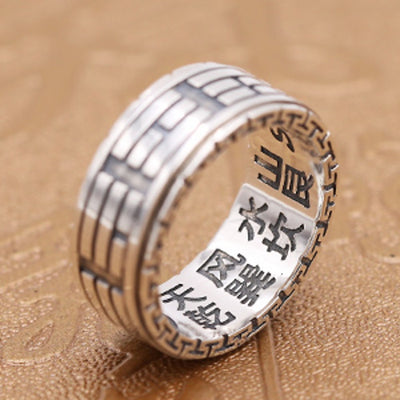 Anillo de Plata Retro con Personalidad para Hombre - Image 9