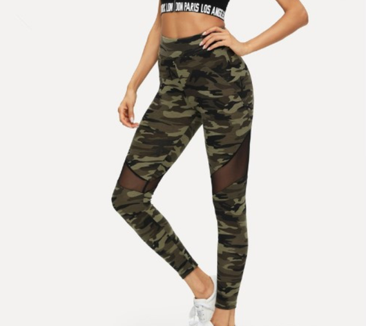 Leggins con Malla a Juego de Colores - Image 4