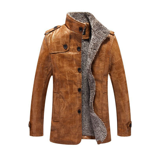 Chaqueta de Cuero PU con Forro de Terciopelo - Casual y Versátil - Image 5