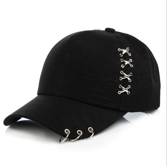 Gorra de Béisbol Estilo Duck Tongue con Cierre Metálico Cruzado