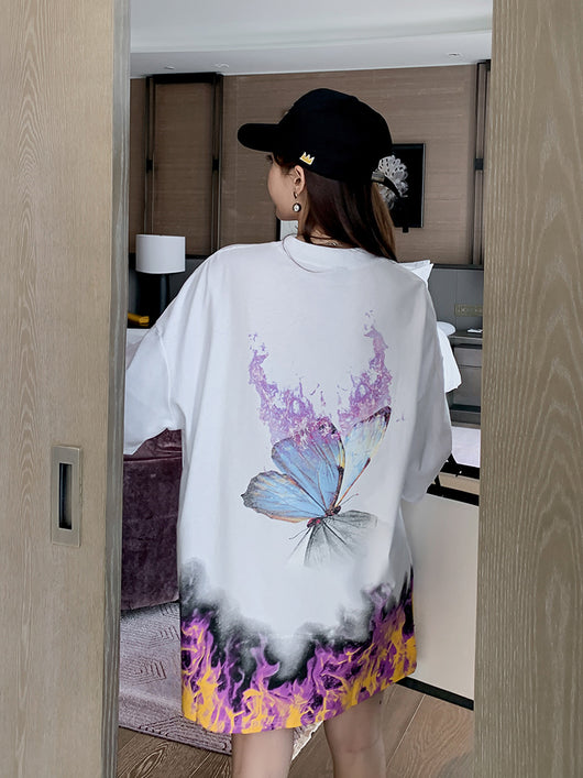 Blusa Mariposas Manga Corta Largo Medio - Image 5