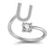 26 Letter English Rings Jewelry U Opening adjustable