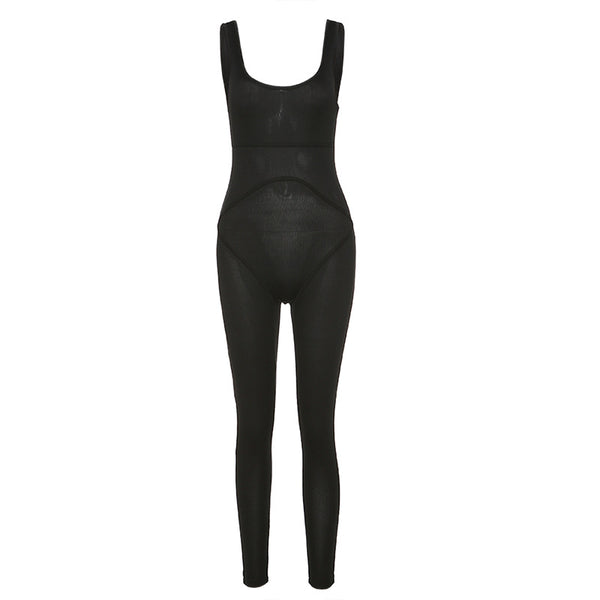 Jumpsuit con Espalda Abierta y Detalles de Hilo - Image 13