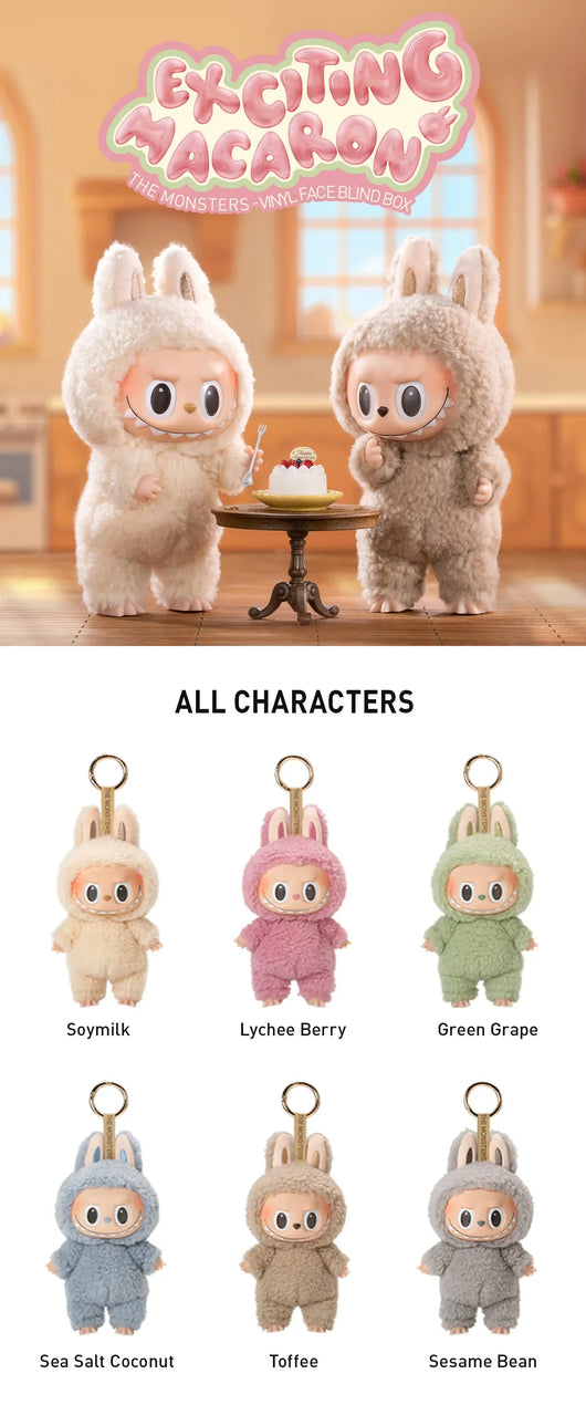 [RESTOCK: SEPTEMBER] POPMART THE MONSTERS - Exciting Macaron Vinyl Face Blind Box Labubu - Tekeno