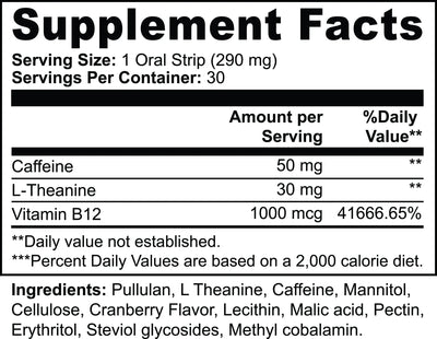 Goiteia Energy Strips 30 Oral Strips - Tekeno