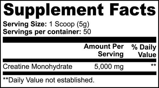 Goiteia Creatine Monohydrate 8.8 Oz (250g) - Tekeno