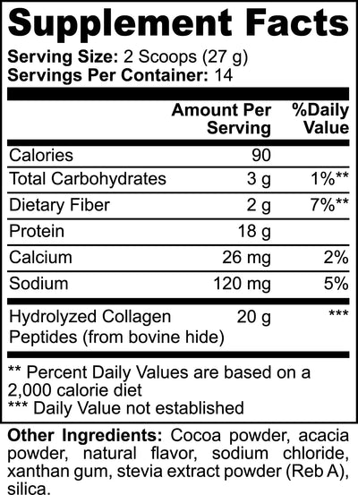 Goiteia Grass-Fed Collagen Peptides Powder (Chocolate) 13.33 Oz (378g) - Tekeno