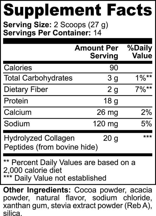 Goiteia Grass-Fed Collagen Peptides Powder (Chocolate) 13.33 Oz (378g) - Tekeno