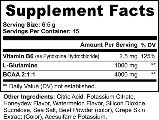 Goiteia BCAA Post Workout Powder (Honeydew/Watermelon) 0.64lb (292g) - Tekeno