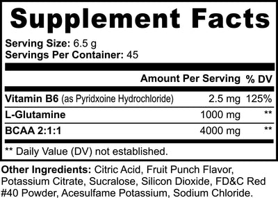Goiteia BCAA Shock Powder (Fruit Punch) 0.64lb (292g) - Tekeno