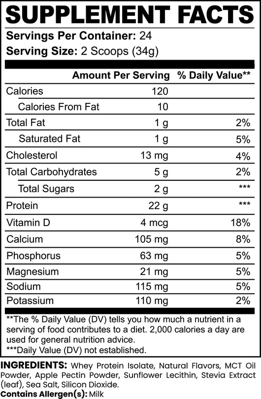 Goiteia Advanced 100% Whey Protein Isolate (Vanilla) 28.40 oz./805g - Tekeno