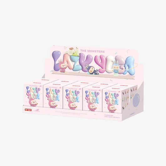 [Em estoque] POPMART Labubu Lazy Yoga Series Bonecos Blind Box (LACRADO)