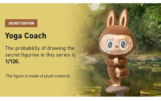 [Em estoque] POPMART Labubu Lazy Yoga Series Bonecos Blind Box (LACRADO)