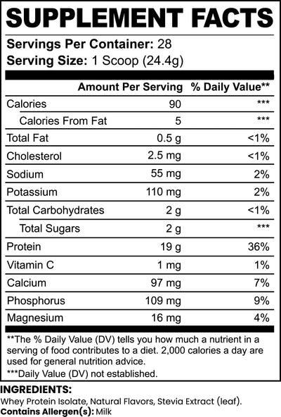 Goiteia Pure3 100% Whey Protein Isolate (Vanilla) 24.1oz (683g) - Tekeno