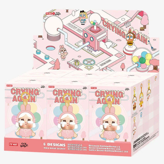 [RESTOCK: JULY] POPMART CRYBABY Crying Again Series - Vinyl Face Plush Blind Box