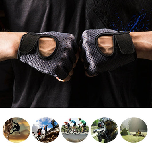 Guantes Deportivos de Medio Dedo - Agarre Antideslizante para Ciclismo y Fitness - Image 9