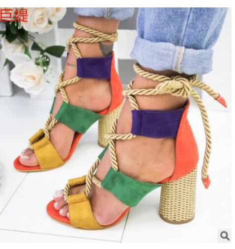 Sandalias Gruesas a Juego de Colores - Image 4