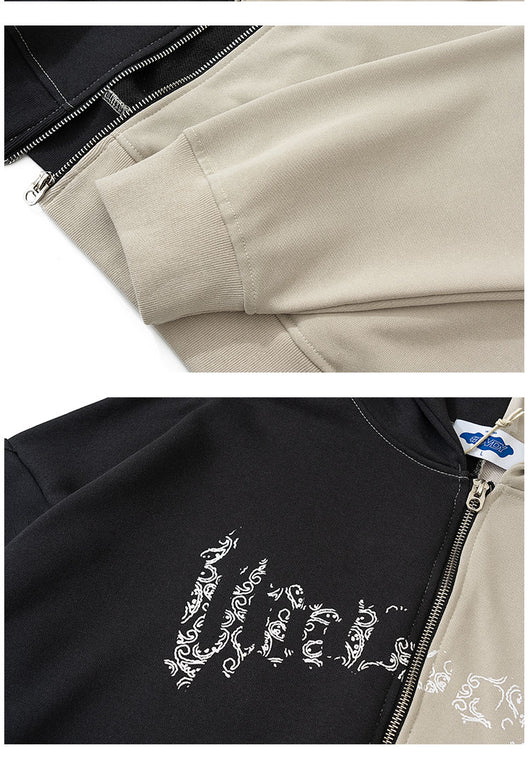 Cardigan Sudadera con Cierre Estampado Emocional para Hombre - Image 15