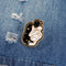 Creative skull dolls totem girl cartoon brooch B