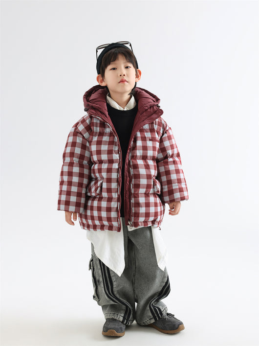 Abrigo Infantil Reversible Acolchado Cuadros Invierno - Image 23