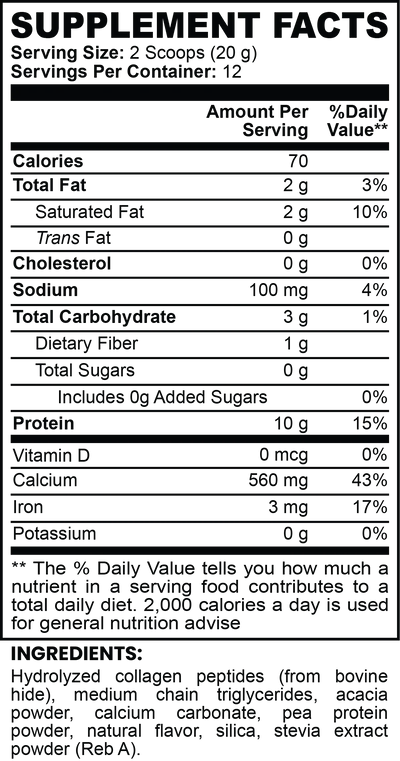 Goiteia Grass-Fed Collagen Creamer (Vanilla) 8.46 Oz (240g) - Tekeno