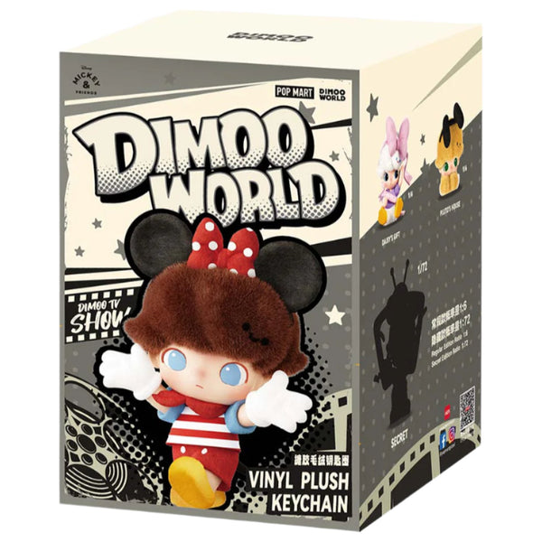 [Em Estoque] POPMART DIMOO WORLD × DISNEY Series-Vinyl Plush Keychain Blind Box (LACRADO)