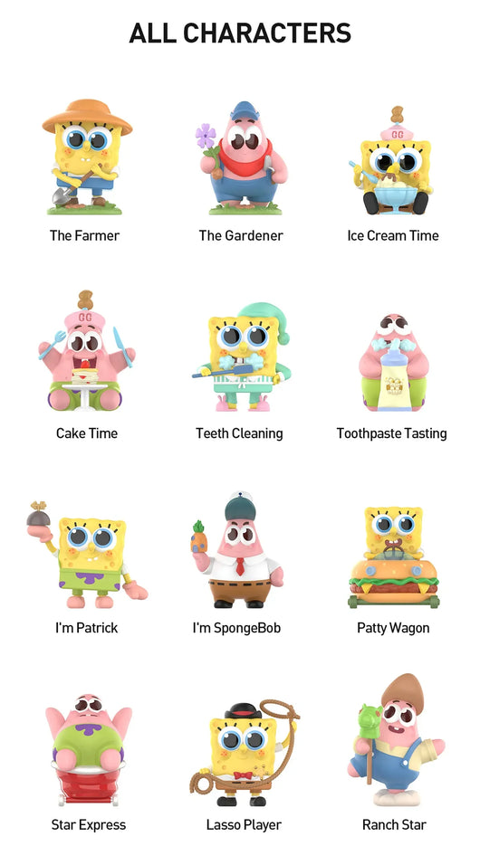 [In Stock] POPMART SpongeBob Best Friends Series Figures Blind Box - Tekeno