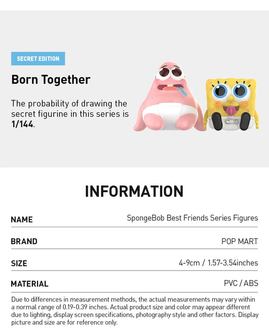 [In Stock] POPMART SpongeBob Best Friends Series Figures Blind Box - Tekeno