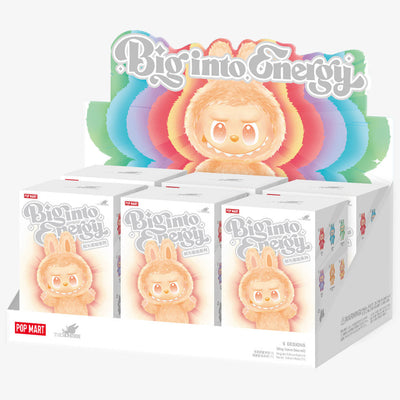 [Em estoque] POPMART Big into Energy Series-Vinyl Plush Pendant Blind Box Labubu