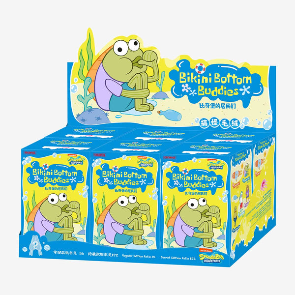 [Em estoque] POPMART SPONGEBOB Bikini Bottom Buddies - Caixa Surpresa da Série Whimsical Plush
