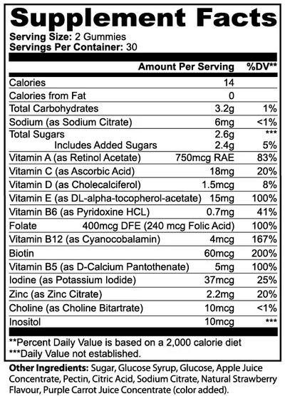 Goiteia Multivitamin Bear Gummies (Adult) 60 gummies - Tekeno