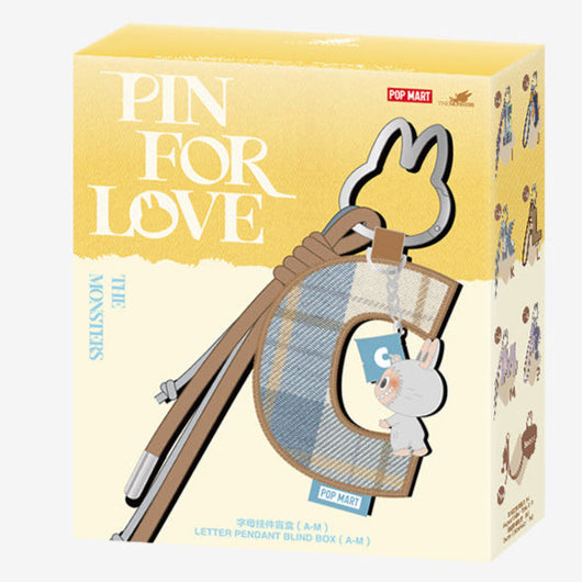 [ESCOLHA A SUA OPÇÃO DE LETRAS!] [EM ESTOQUE] POPMART Pin for Love Series- Letra PINGENTE Caixa Surpresa
