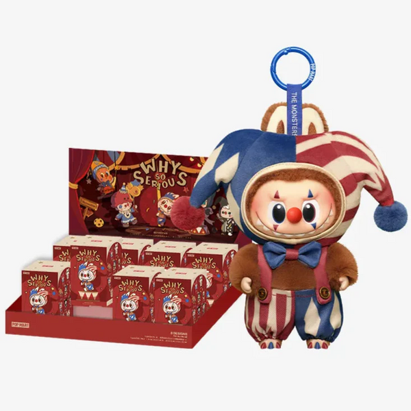 (Em Estoque) POPMART WHY SO SERIOUS Série-Pelúcia de Vinil Chaveiro Caixa Surpresa