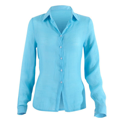 Blusa de Algodón Slub Elegante y Transpirable para Mujer - Image 26