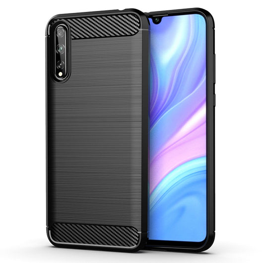Funda de silicona suave con patrón de fibra de carbono cepillada - Image 5