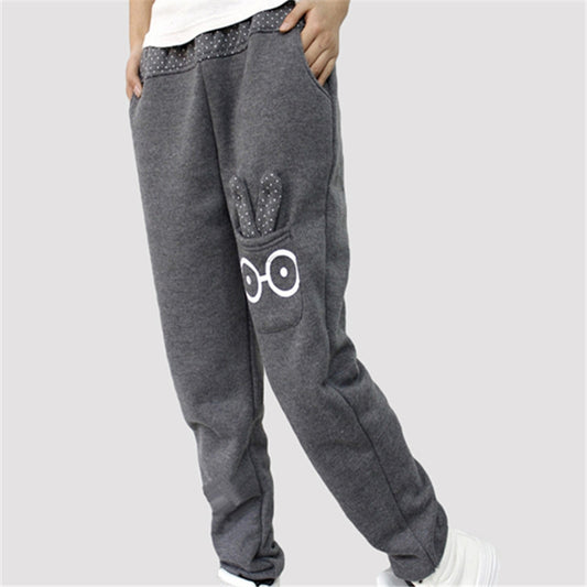 Pantalones Harem Deportivos Cómodos para Mujer con Diseño de Conejo