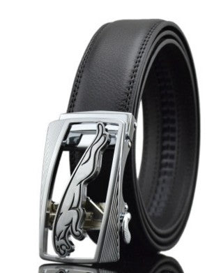 Cinturones de Cuero para Hombre con Hebilla Automática - Image 5