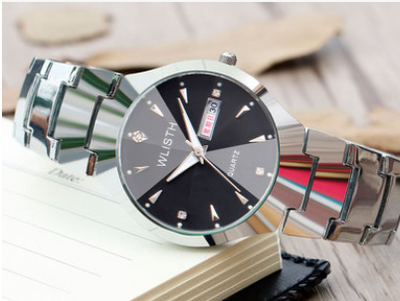 Reloj Luminoso de Acero Tungsteno para Pareja - Resistente al Agua con Calendario - Image 15