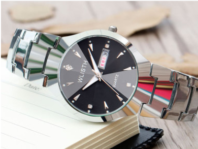 Reloj Luminoso de Acero Tungsteno para Pareja - Resistente al Agua con Calendario - Image 15
