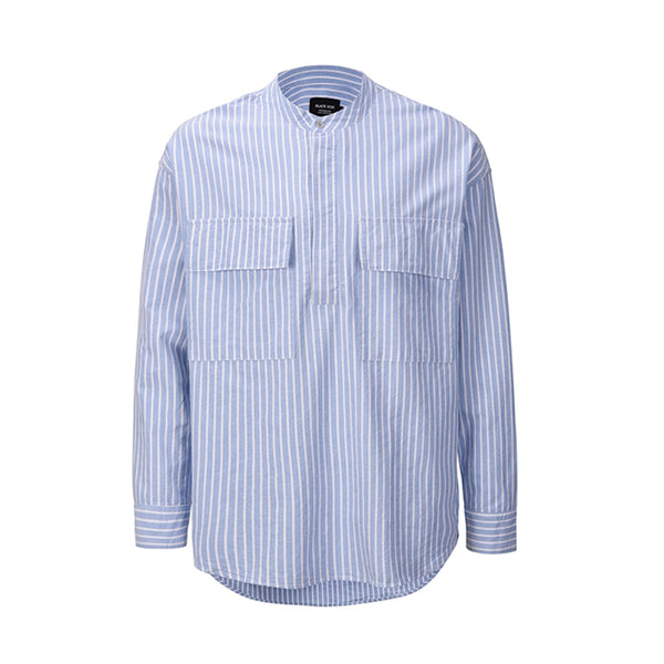 Camisa Holgada a Rayas Estilo Street FOG para Hombre - Manga Larga Hip Hop - Image 13