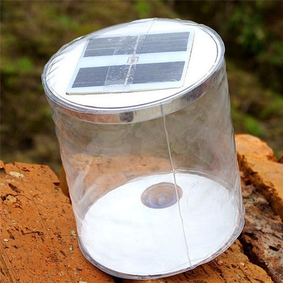 Lámpara Solar LED Inflable Plegable para Jardín y Emergencias