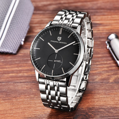 Reloj de Acero Bergani con Banda de Cuarzo - Image 3
